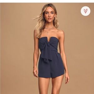 Lulus front tie romper - never worn